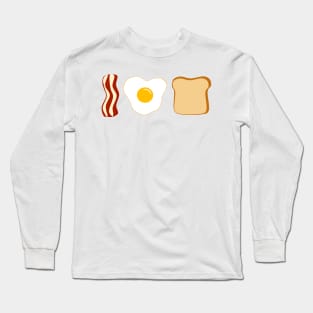 I Love Breakfast (pink background) Long Sleeve T-Shirt